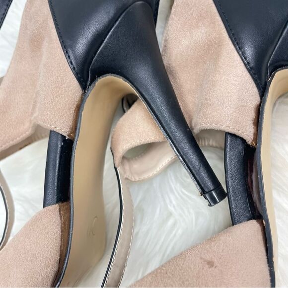 bucco capensis | suede t-strap pump 7.0 4” heel, back zipper. - Picture 10 of 11